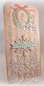 Tim Holt Tinsel stencil, Mini Paper Snowflakes, Sparkle & Christmas Stamp, BoBunny Glitter Paste, Prima Marketing Metallique Old Silver Wax