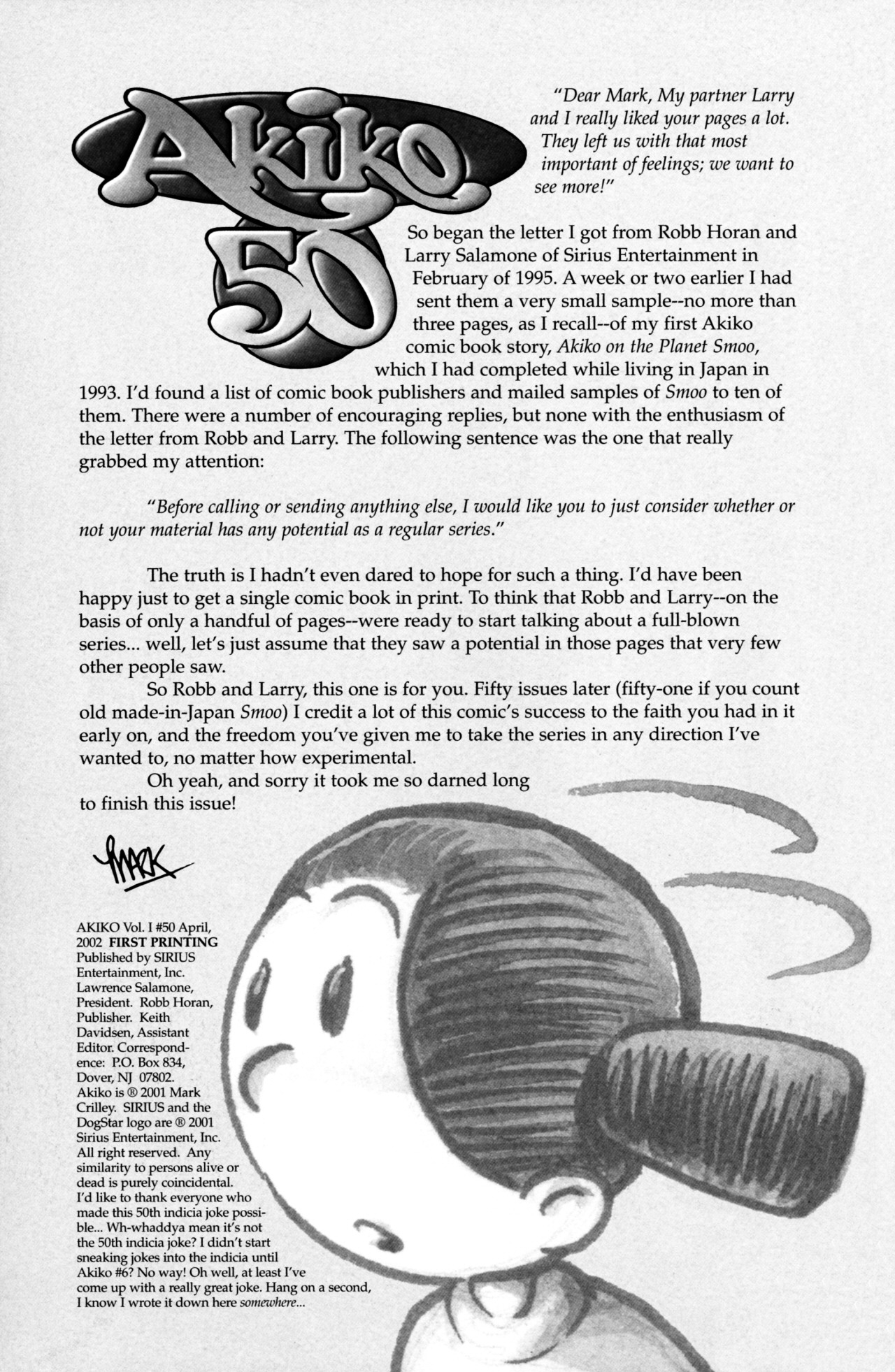 Read online Akiko comic -  Issue #50 - 2