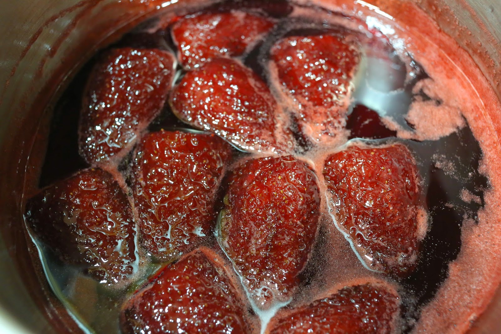 Fresas confitadas