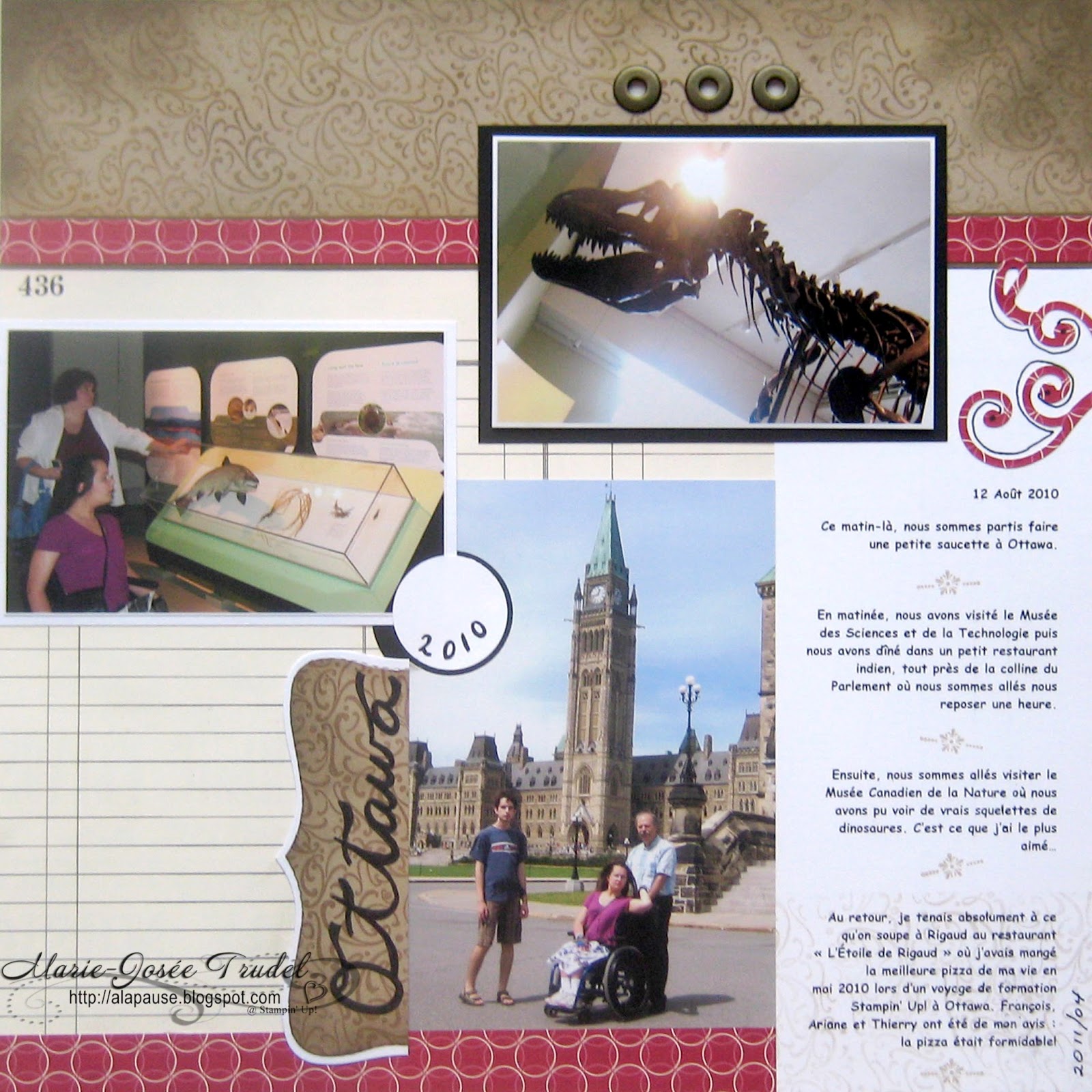 A La Pause Scrapbooking Saucette à Ottawa