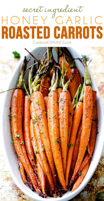 Honey Garlic Roasted Carrots main