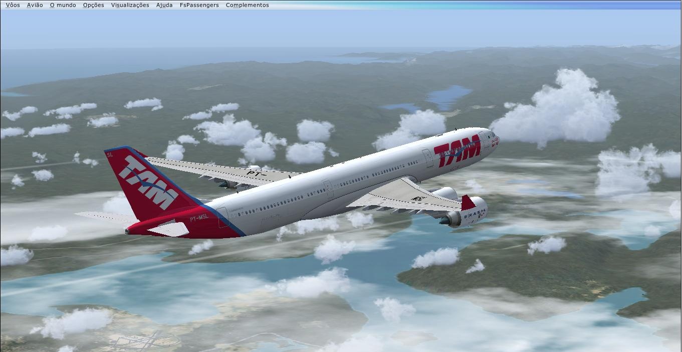 Flight Simulator 2004 Next Generation: Fsx A340-500 TAM Colors