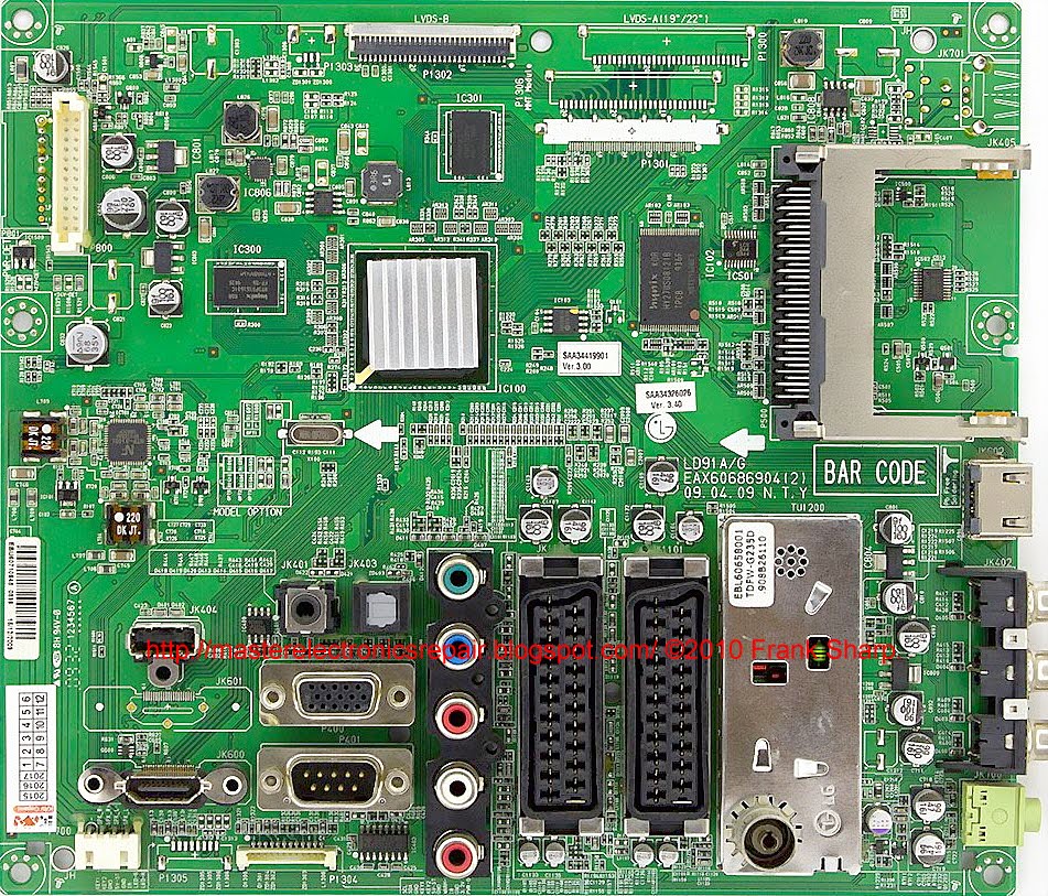 Master Electronics Repair !: REPAIR / SERVICING TV LG 26LD320