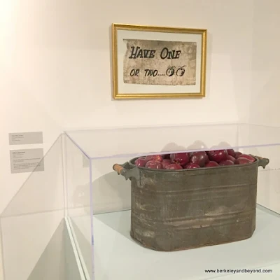 Bill Graham's barrel of apples at Contemporary Jewish Museum in San Francisco