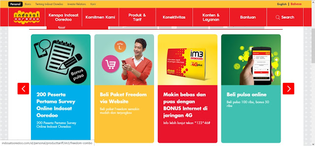 Paket data Indosat Im3