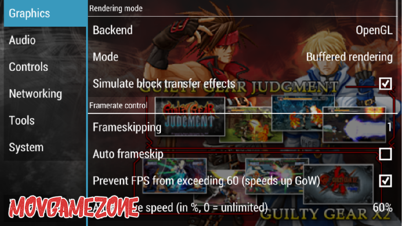 Best PPSSPP Setting Guilty Gear Judgement Using PPSSPP Version.1.3.0