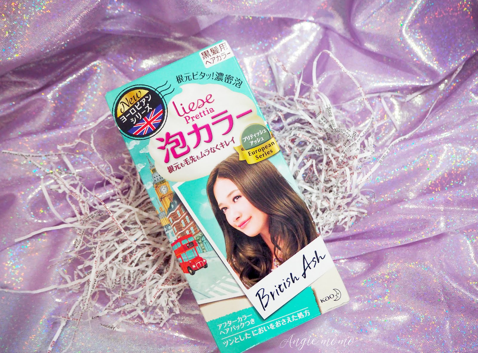 Review Liese Prettia Bubble Hair Color Dye in British Ash Angie momo