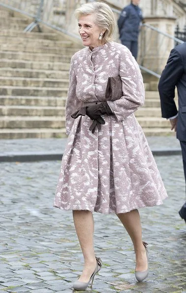 Belgian royal family attend the Kingsday te Deum mass at St Michael and St Gudula Cathedral in Brussels