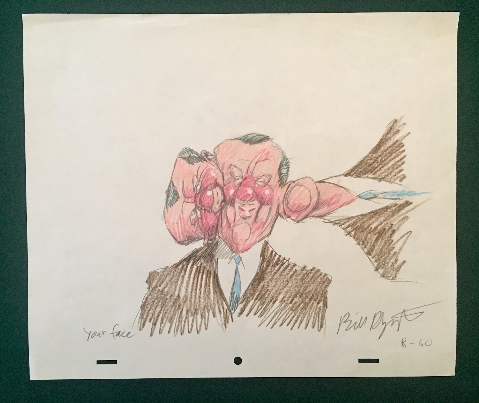 Attempted Bloggery MoCCA Fest 2018 "Your Face" and "Homer's Face" Animation Drawings by Bill