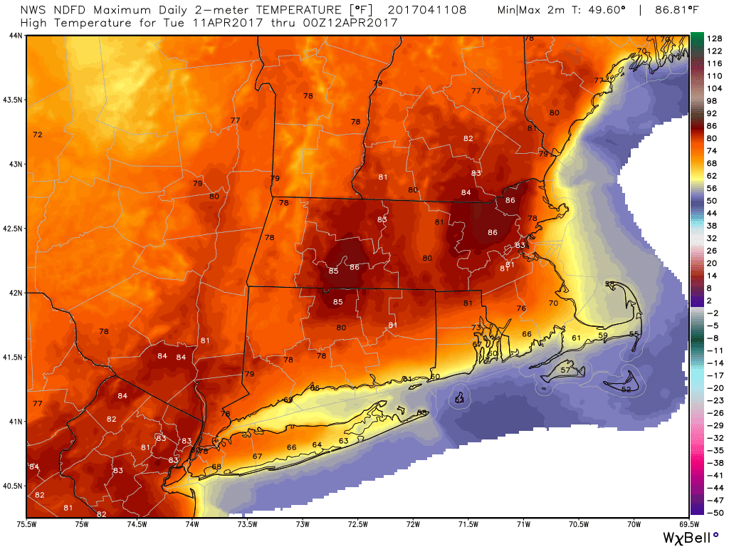 Blackstone Valley Weather Service Near Record High Heat Today