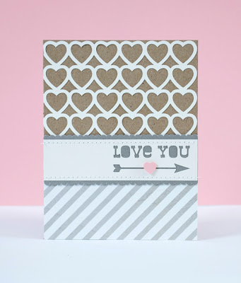 Silhouette Free Shape - Valentines Cut Out Heart Card 1