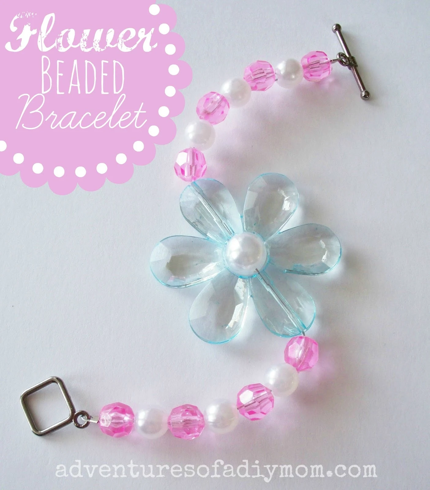How to Make a Flower Beaded Bracelet