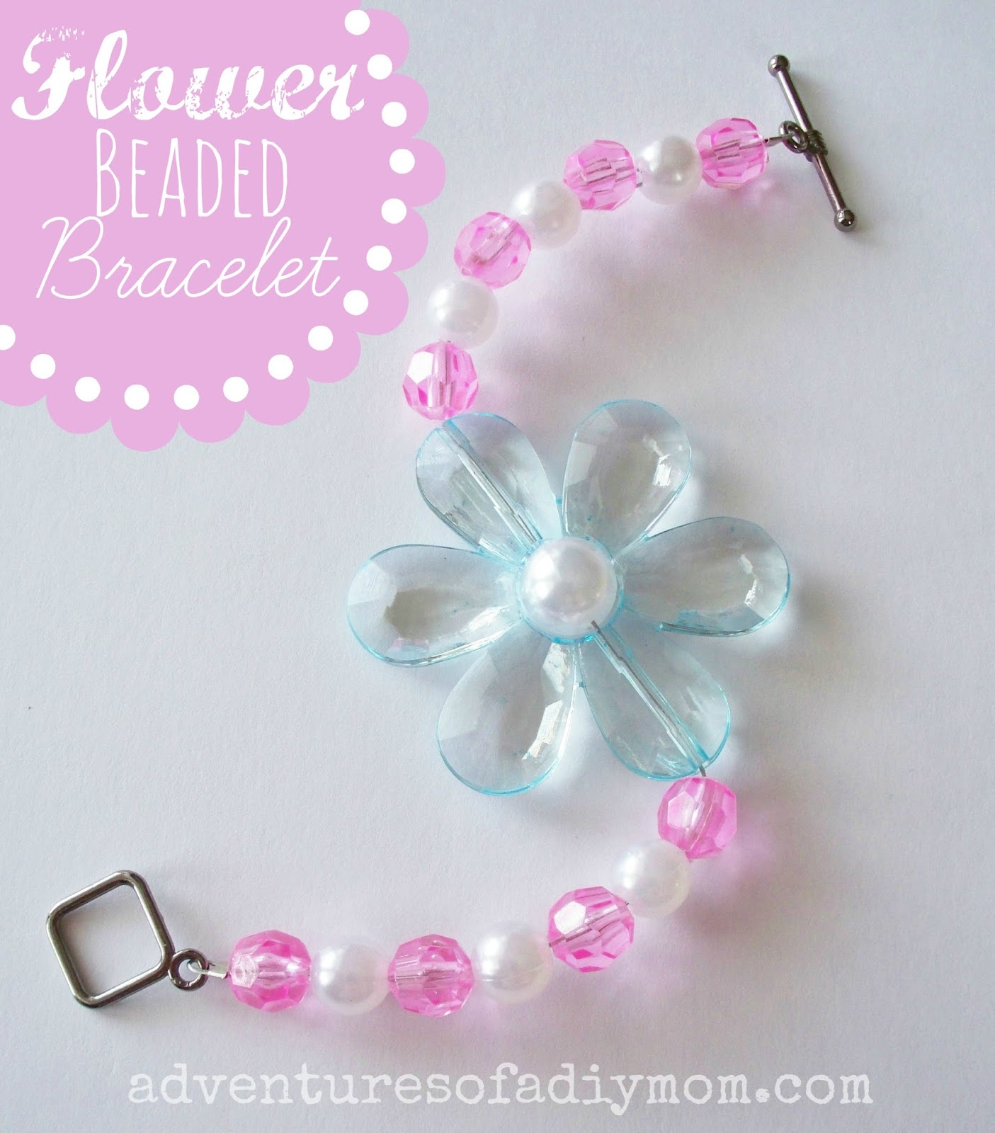 DIY Beaded Flower Bracelet | Diy beads, Jewelry patterns, Bead weaving