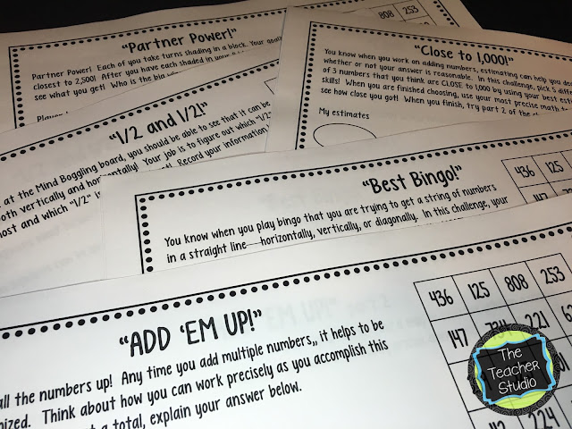 addition and subtraction enrichment