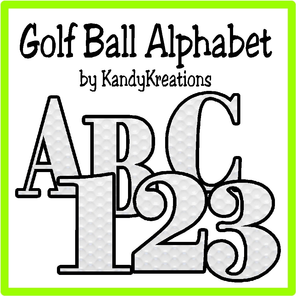 DIY Party Mom Golf Ball Alphabet