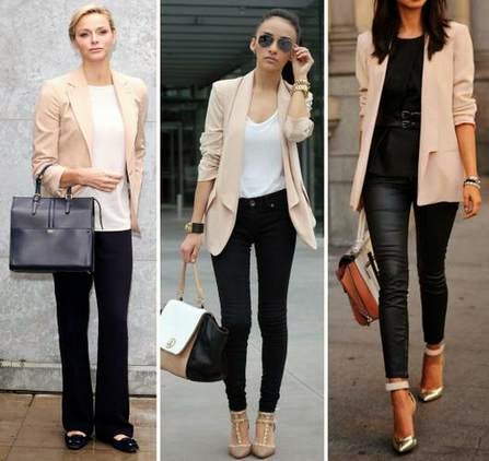 beige blazer outfit womens