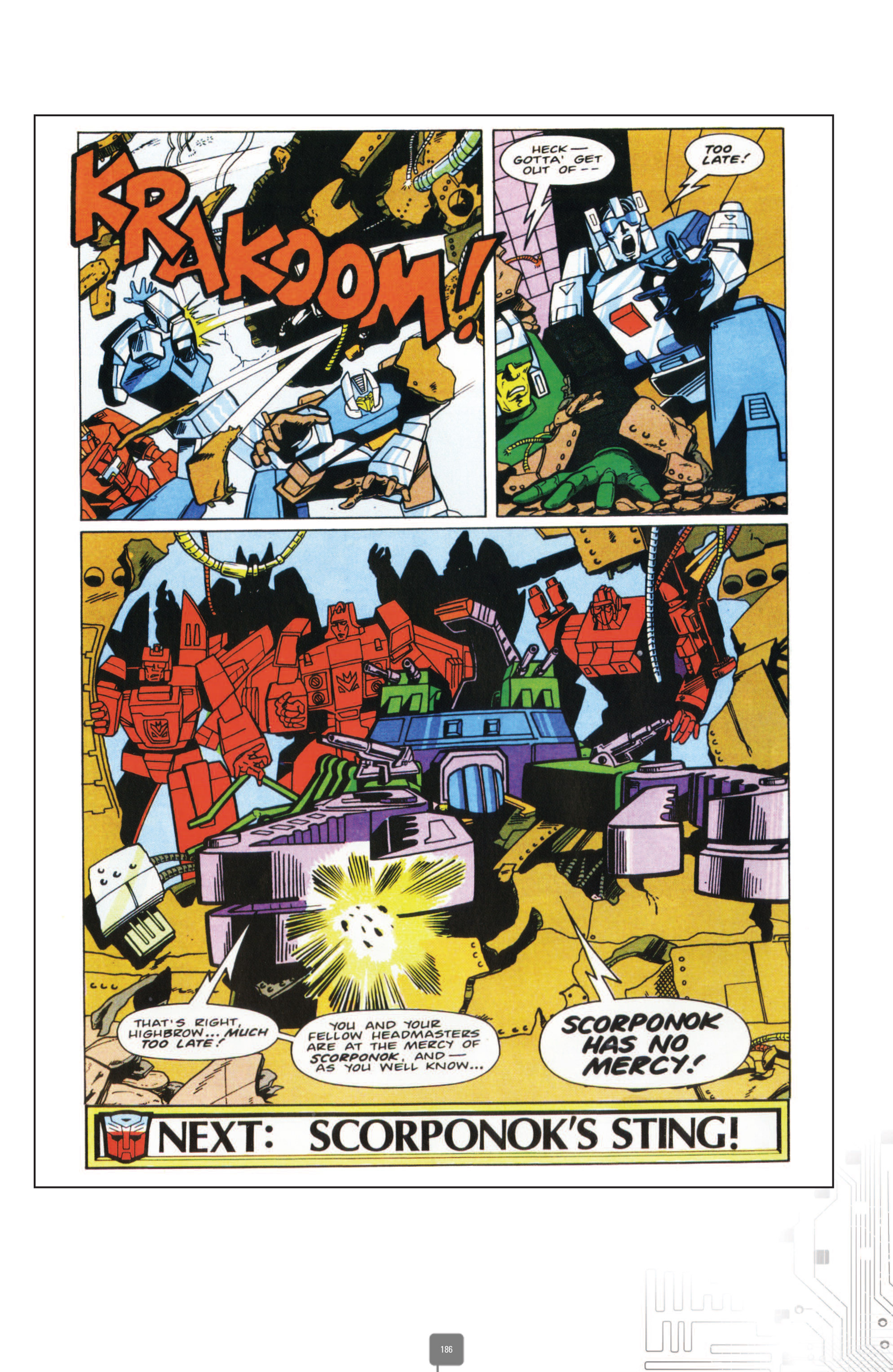 Read online The Transformers Classics UK comic -  Issue # TPB 4 - 186
