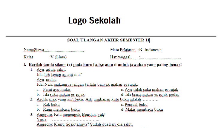 Contoh Soal Perbaikan Kalimat Tidak Efektif