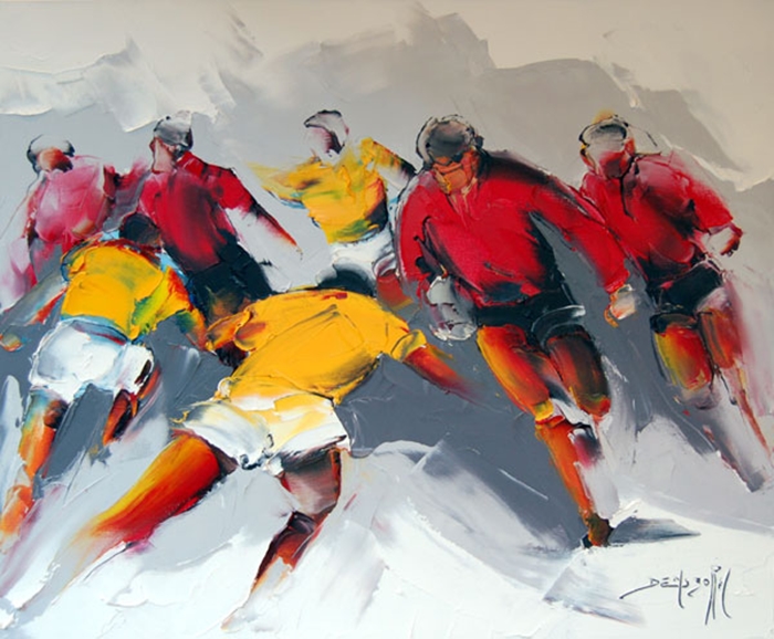 Daniel Densborn 1946 | French Abstract Knife painter