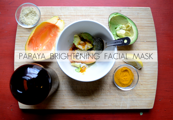 Homemade Papaya Brightening Facial Mask // Bubby and Bean
