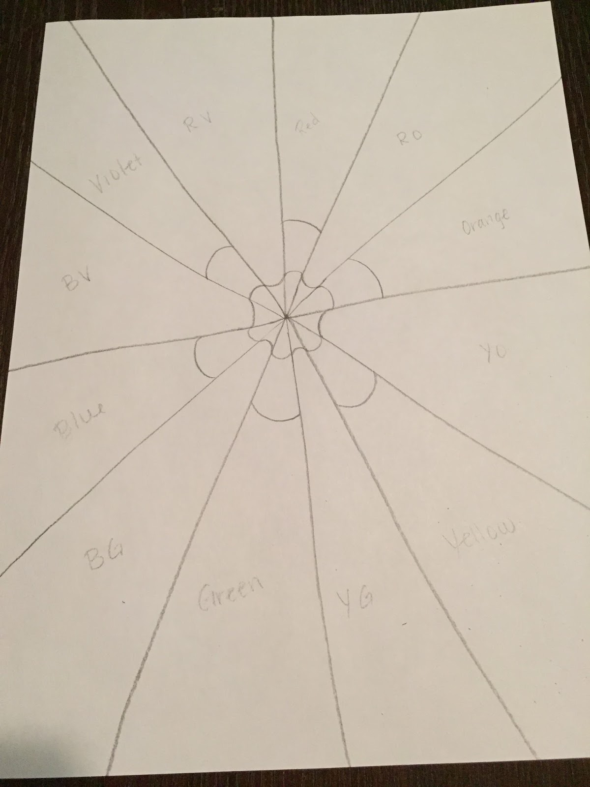 Pencils 'n Paintbrushes: Optical Illusion Color Wheel