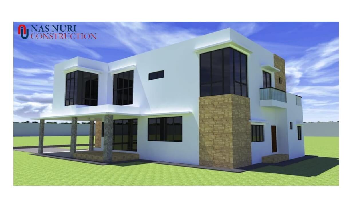 Pelan rumah 2 tingkat 5 + 1 bilik tidur 5 bilik air. Banglo 5156 kaki