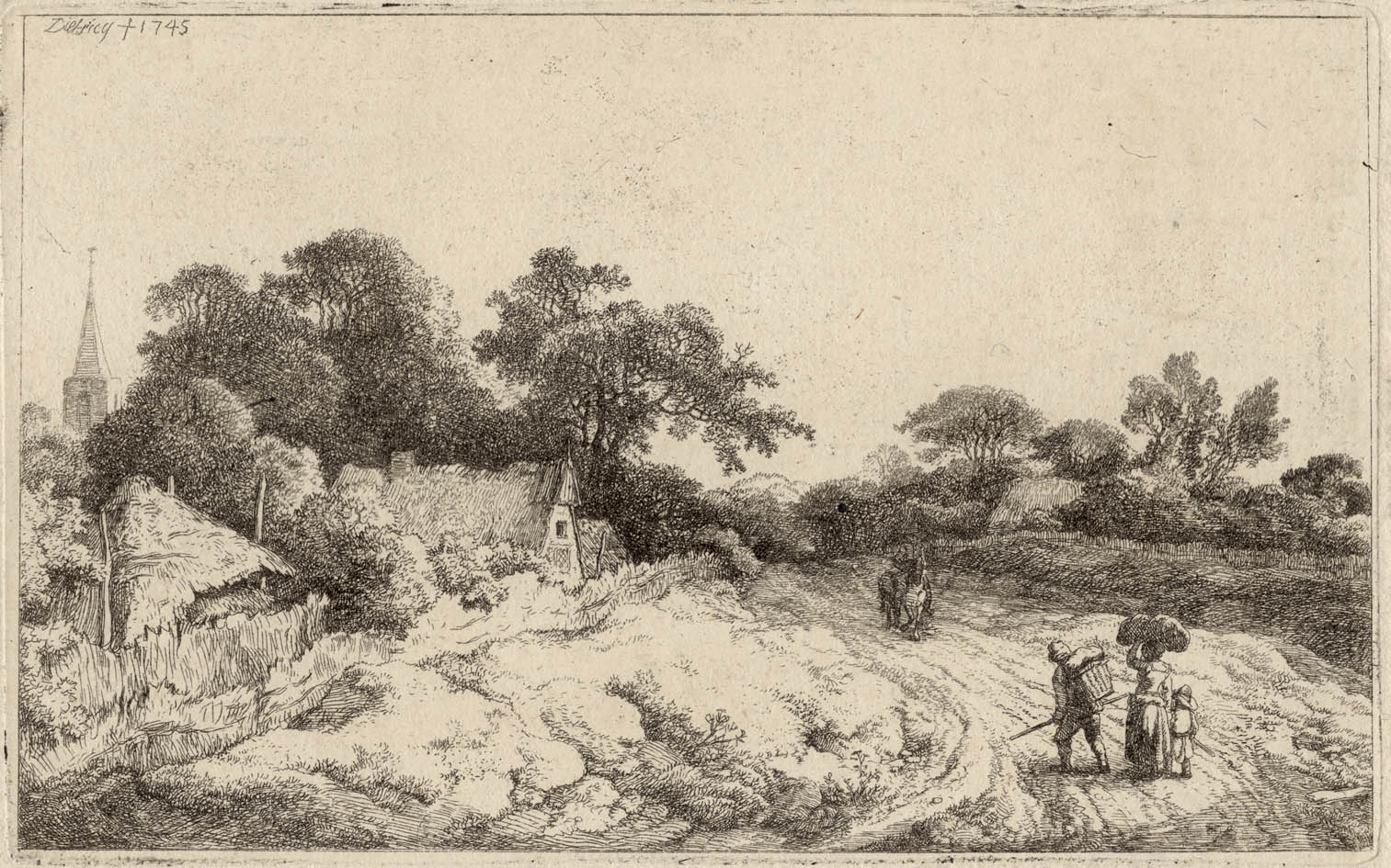 Prints and Principles Dietericy’s etching, “Landscape in the manner of