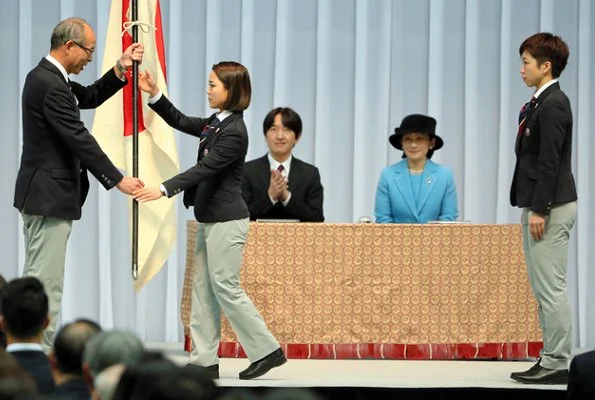 Prince Akishino and Princess Kiko attended the send-off ceremony for the Japanese national team