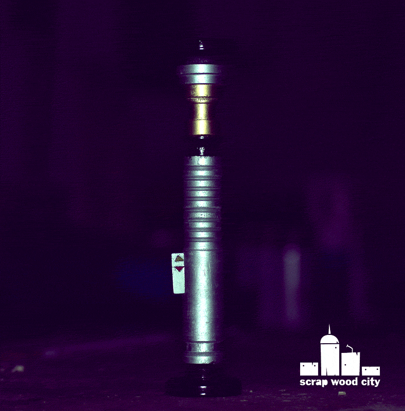 scrap wood city How to make a DIY lightsaber candle holder