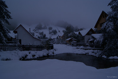 Peisaj de iarna Moeciu Winter scene