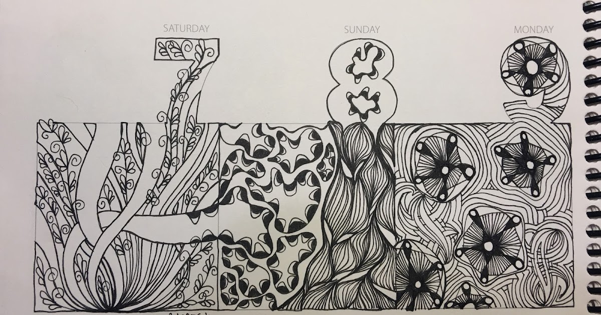 Art Room Blog: 2017 Tangle-a-Day Calendar Day 7-12...