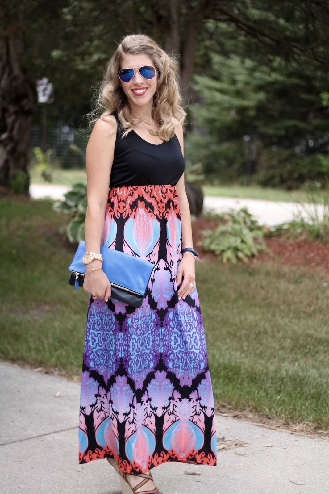 Printed Maxi Dress & Fragrance Outlet Review - I do deClaire
