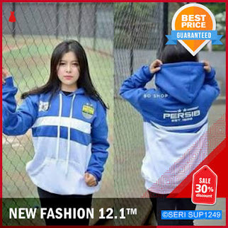 SUP1249J19 Jaket Swaeter Persib Kombinasi Biru Putih BMGShop