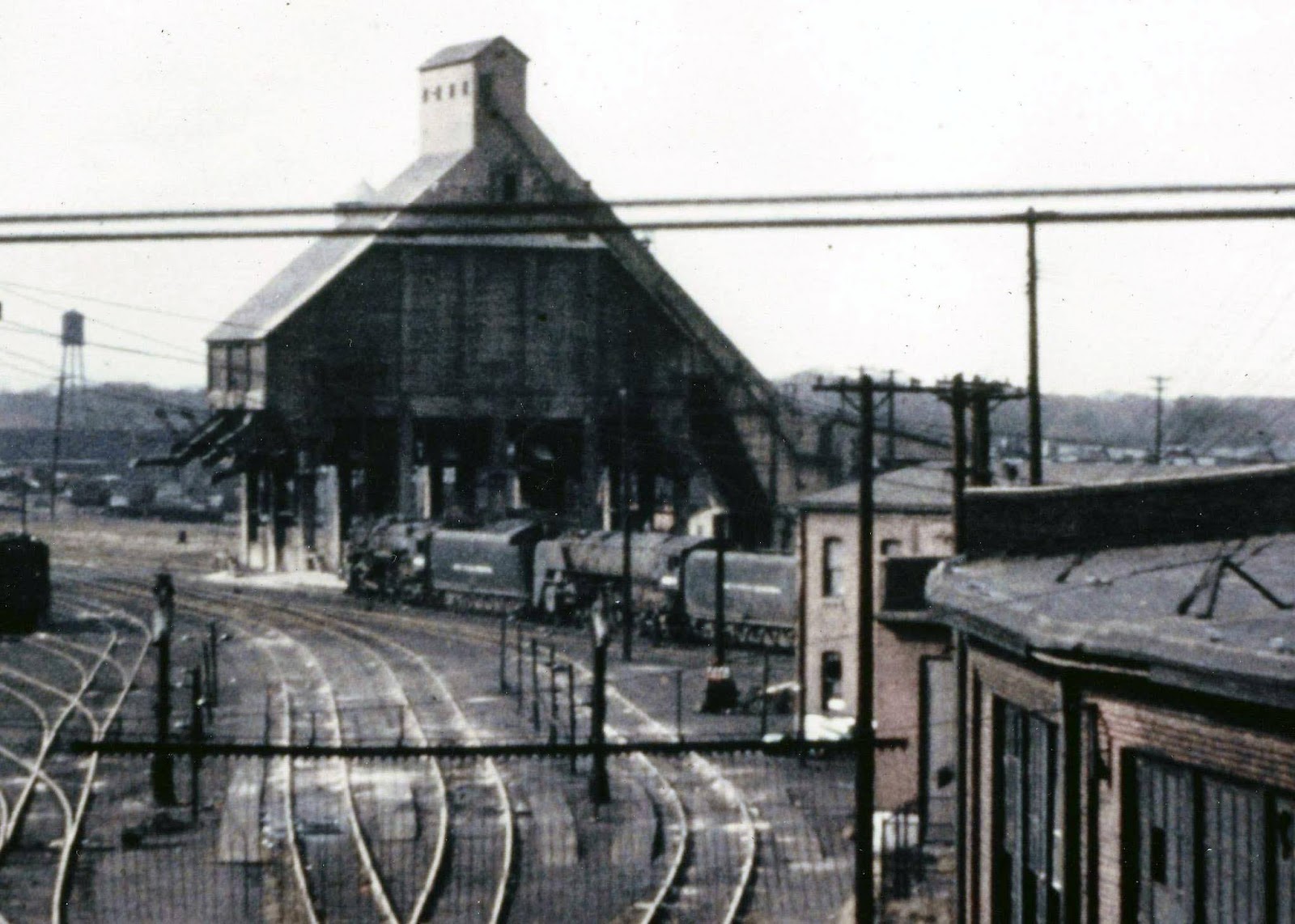 Towns and Nature Collinwood, OH NYC/LS&MS Coaling Tower, Roundhouse, and Transfer Table