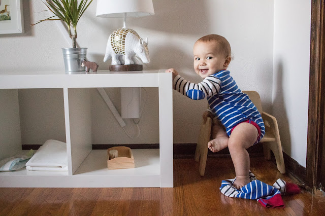 Montessori babies and dressing - preparing your environment as your baby starts to dress