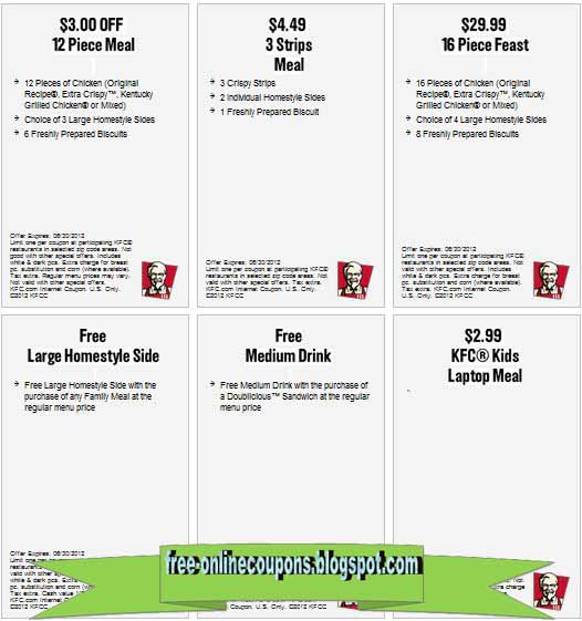 printable coupons 2018 kfc coupons