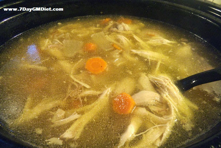 GM diet day 5 chicken soup recipe