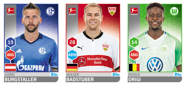 Sticker 163 TOPPS Bundesliga 2017/2018 Marcel Sabitzer