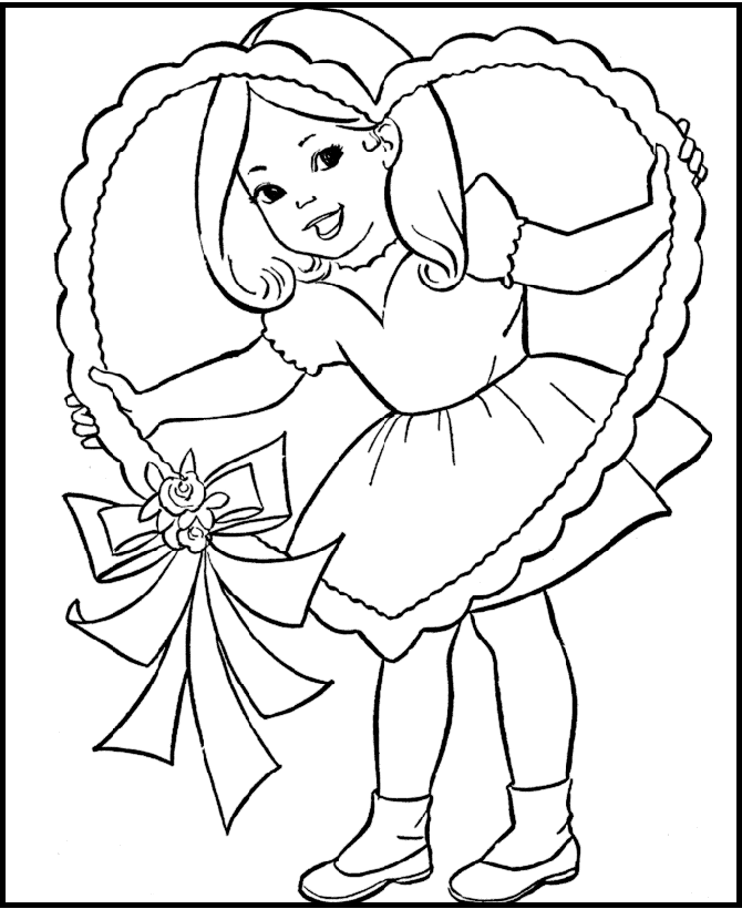 child valentine day coloring pages - photo #27