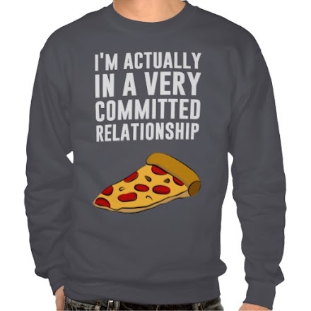 In a Realtionship - Pepperoni Pizza Love Sweatshirt | 2 Pics