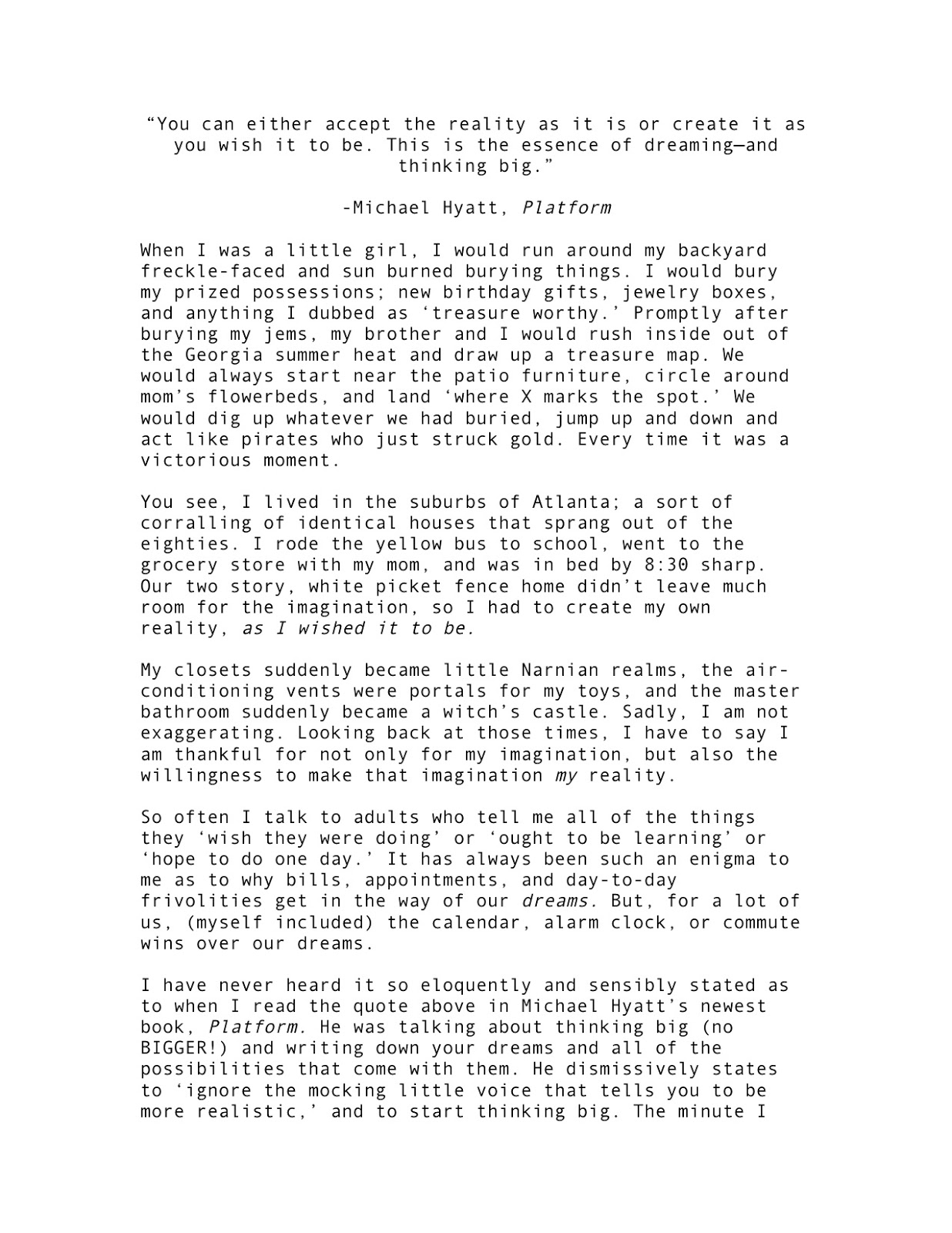 Successful essay example
