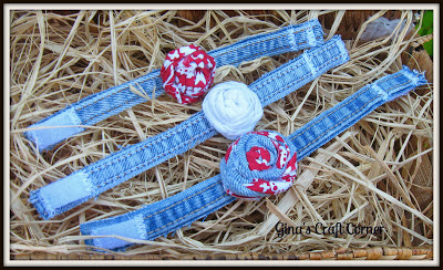 Upcycled Blue Jeans into Bracelets