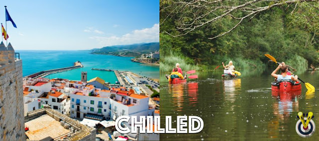 Chilled Stag Do destination ideas for 2019 Split photo of Valencia and canoeing down River Wye