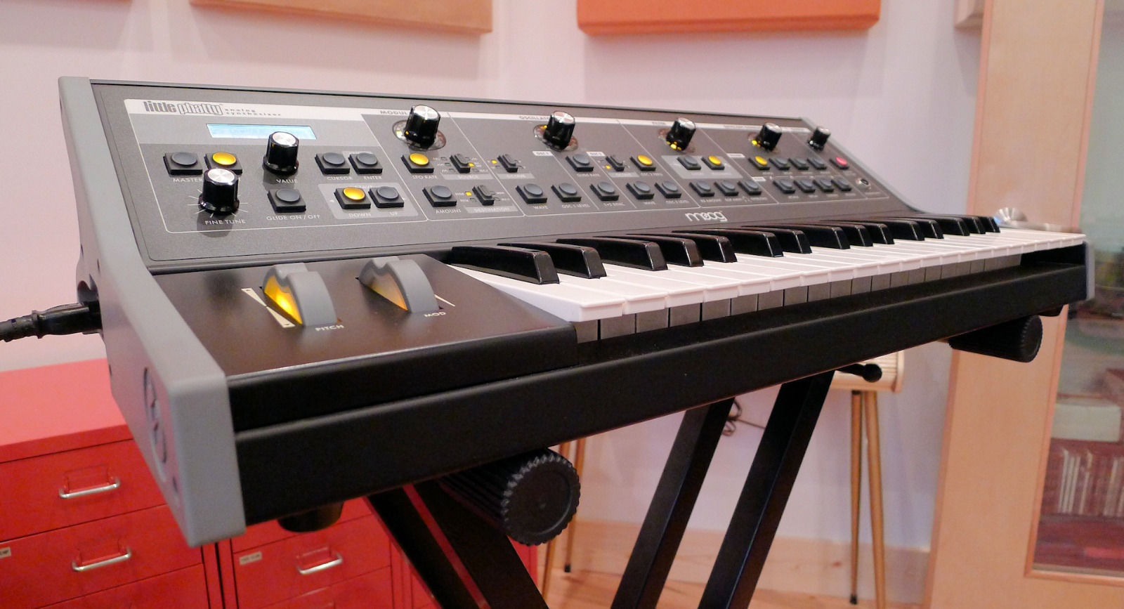 MATRIXSYNTH: Moog Little Phatty Stage II Analog Synthesizer Keyboard SN