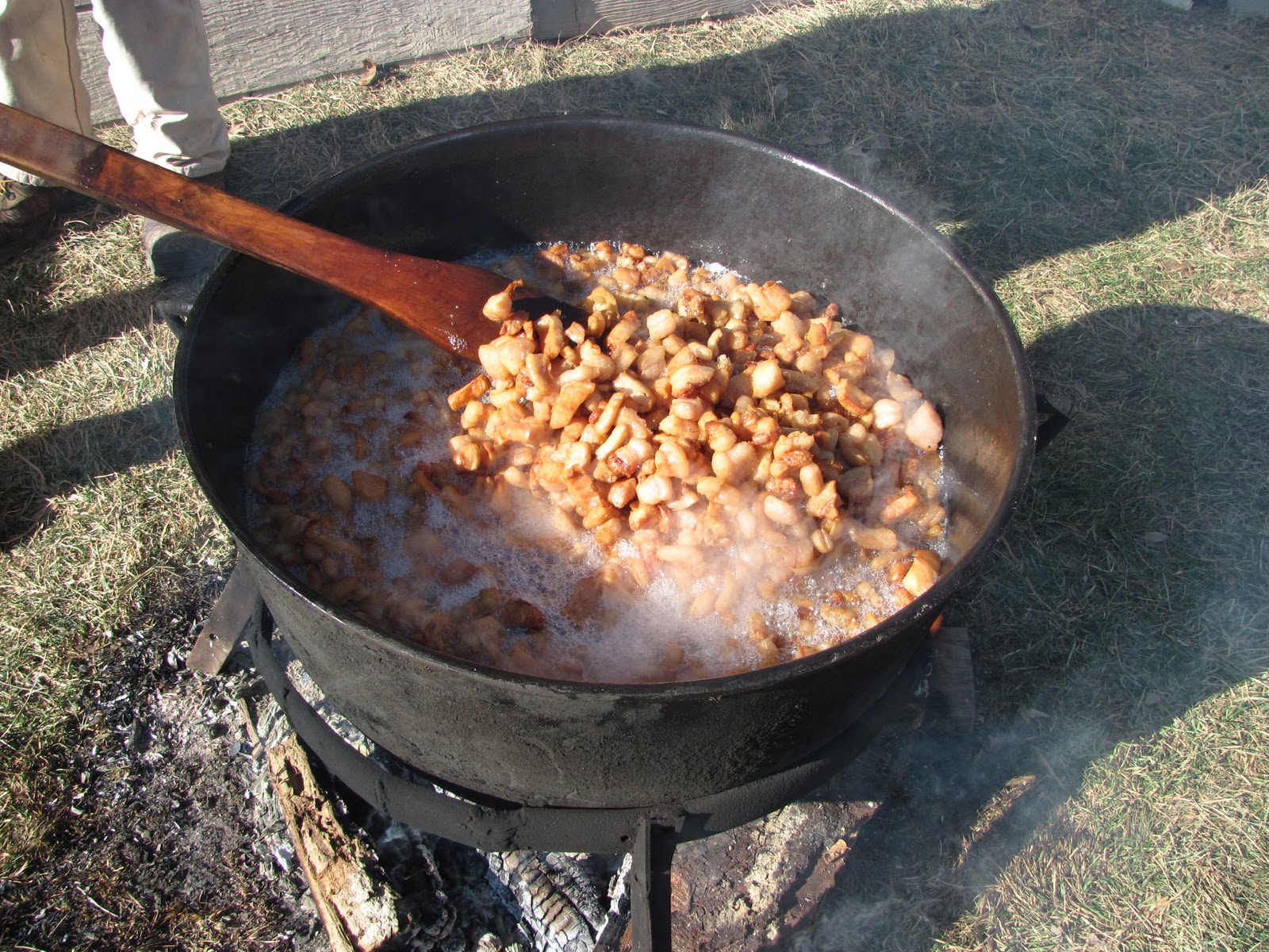 A Couple of Farmers At Maple Lawn Farm Rendering Lard, the OldFashioned Way (Reviewed and