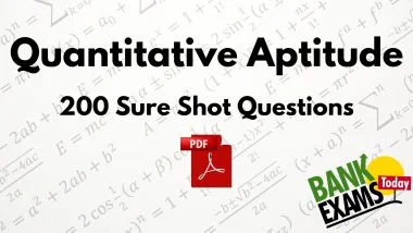 Quantitative Aptitude sure shot pdf