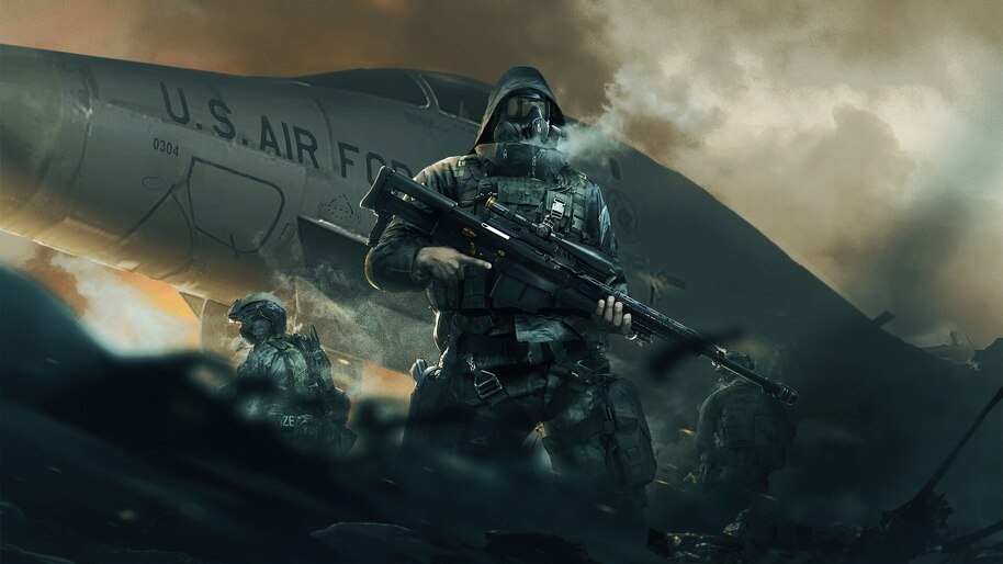 US Air Force, Soldiers, Sniper, Rifle, 4K, #6.430