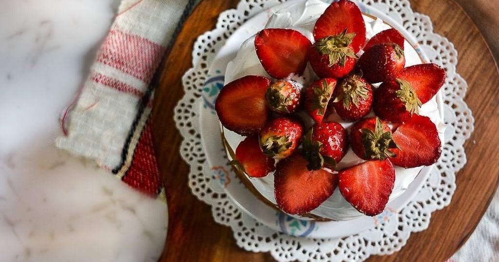 Eggless Fresh Strawberry Shortcake