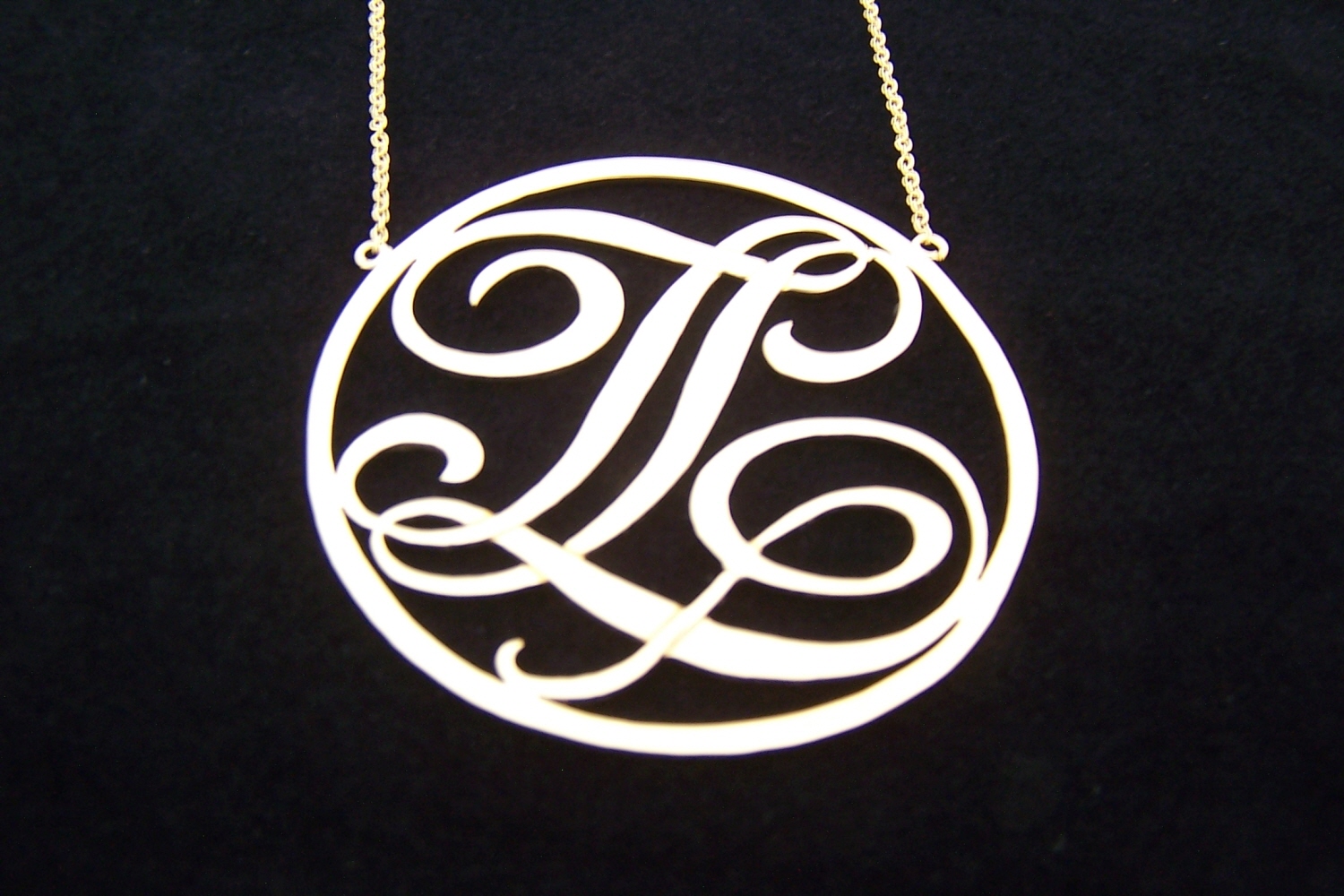 Monogram Art LT Monogram Pendant Necklace