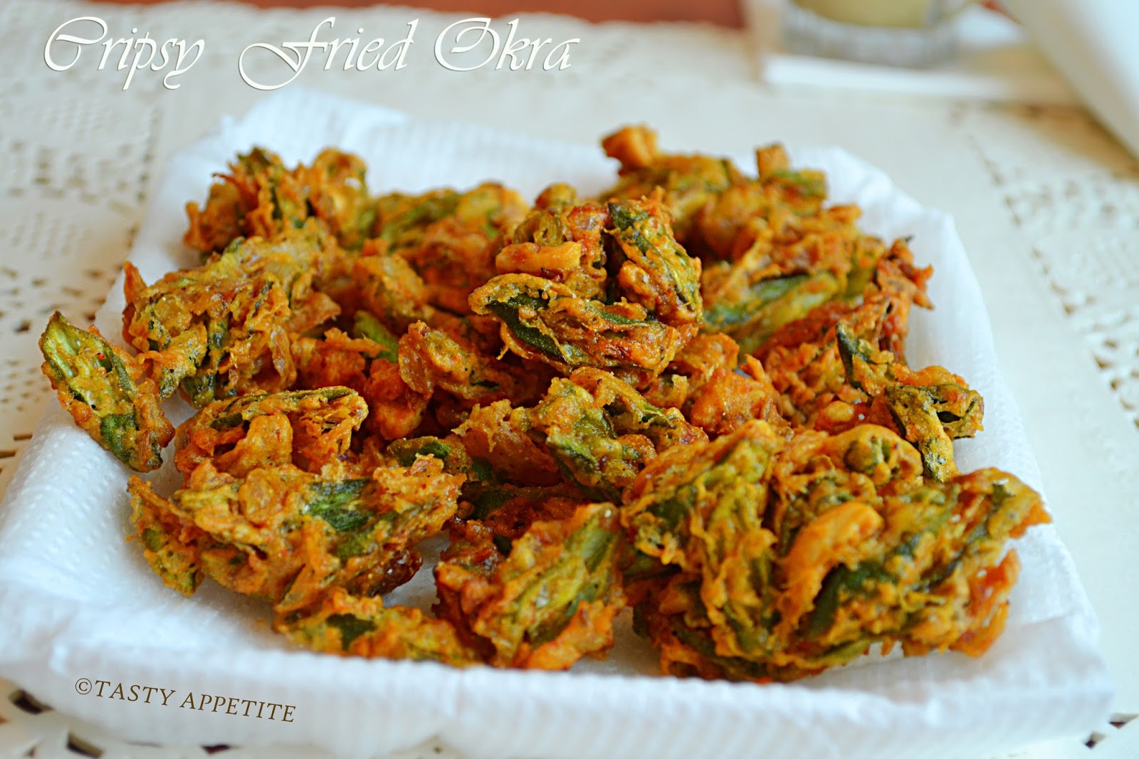 How to make crispy Okra Fry ?/ Okra Fritters / Spicy Bhindi Fry / Easy Fritters Recipe